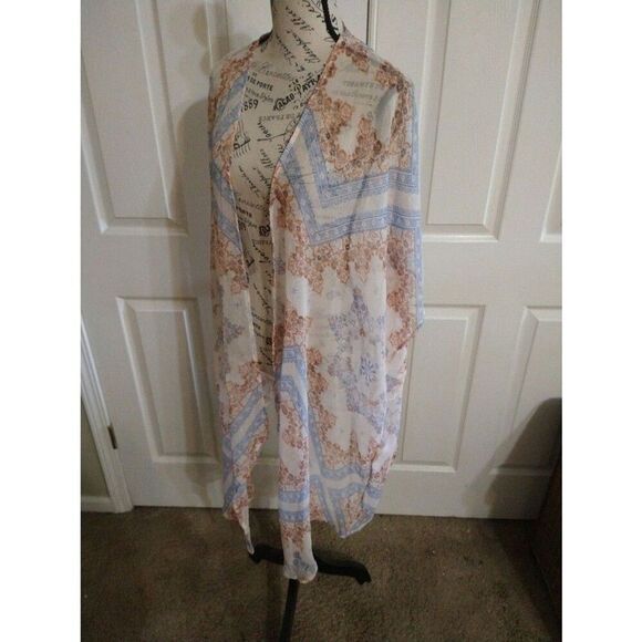 American eagle sheer patterned kimono Xs Nwt Boho Feminine Cottage Core - Picture 6 of 9